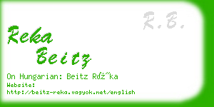 reka beitz business card